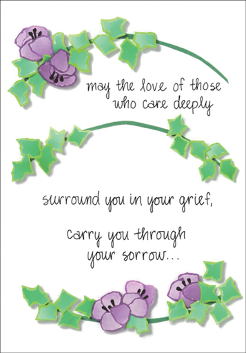 Caring Sympathy Card-S212 extra