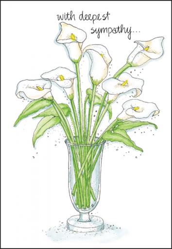 Prayers Surround Sympathy Card-S2209 extra