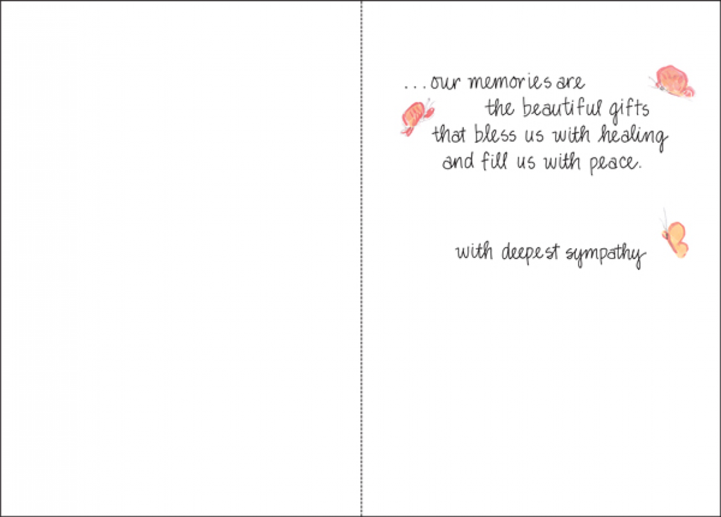 Lilacs Sympathy Card-S4238 extra