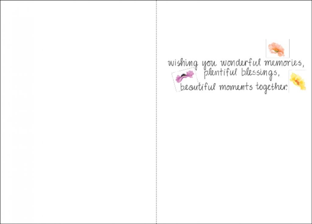 Blossoms Anniversary Card-A4495 extra