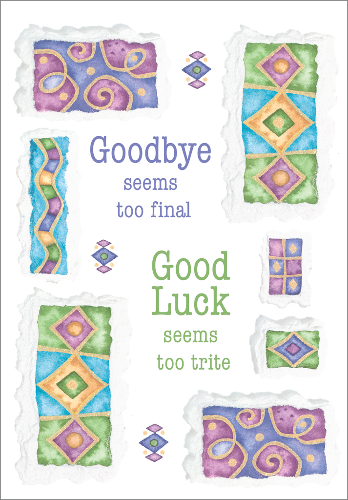 Goodbye Card-G1424 extra