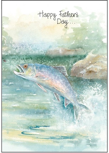 Fish Father's Day Card extra