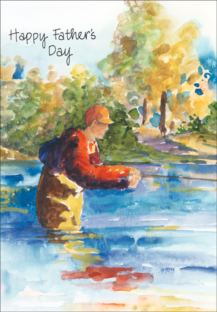 Fly Fishing Father's Day Card-F4678 extra