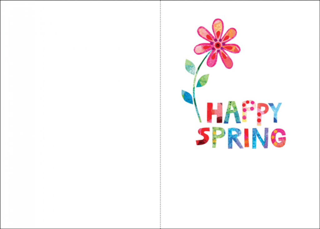 Flowers and Chicks Easter Card extra