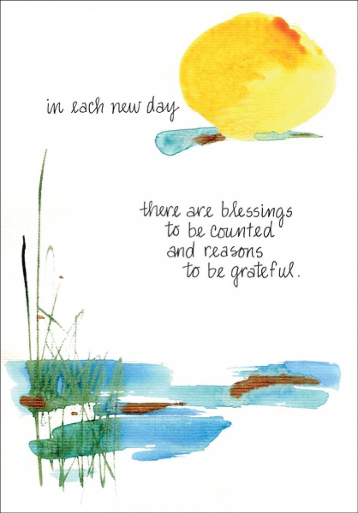 New Day Thank You Card-TF301C extra