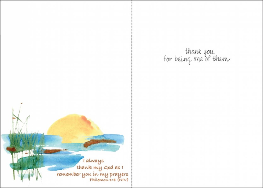 New Day Thank You Card-TF301C extra