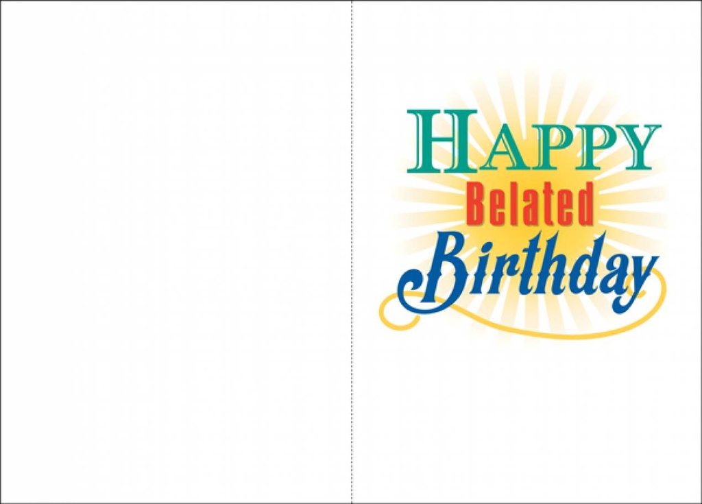 Just Remembered Birthday Card extra