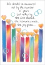 Heart Candles Birthday Card extra