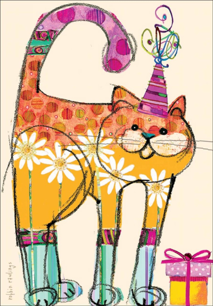 Cat Birthday Greeting Card extra