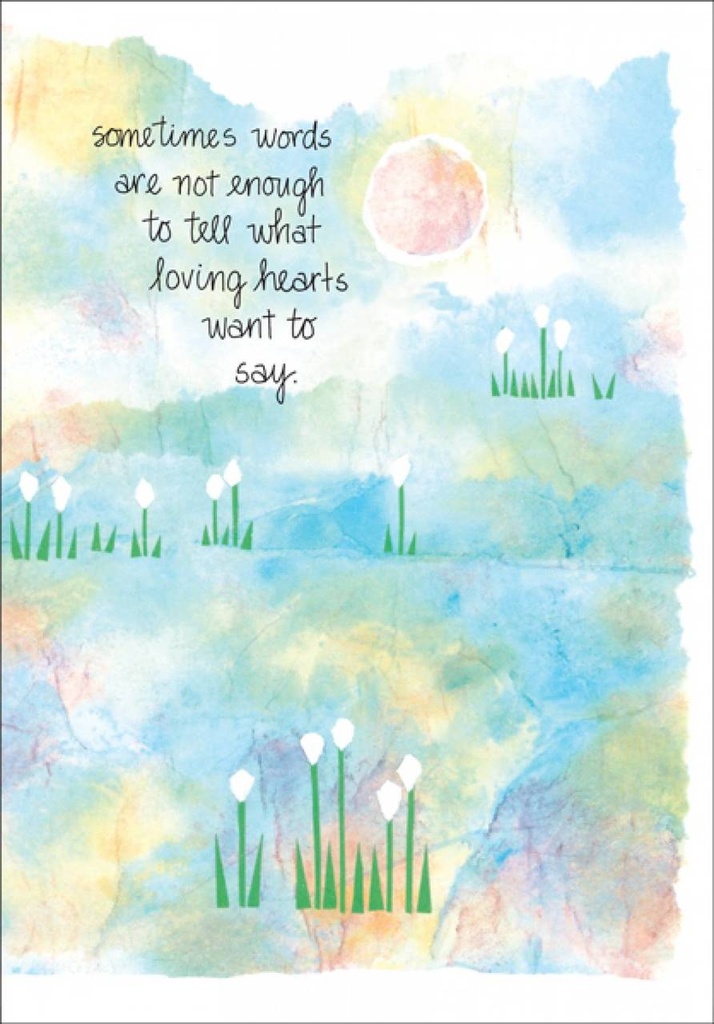 Loving Hearts Sympathy Greeting Card-S243 extra