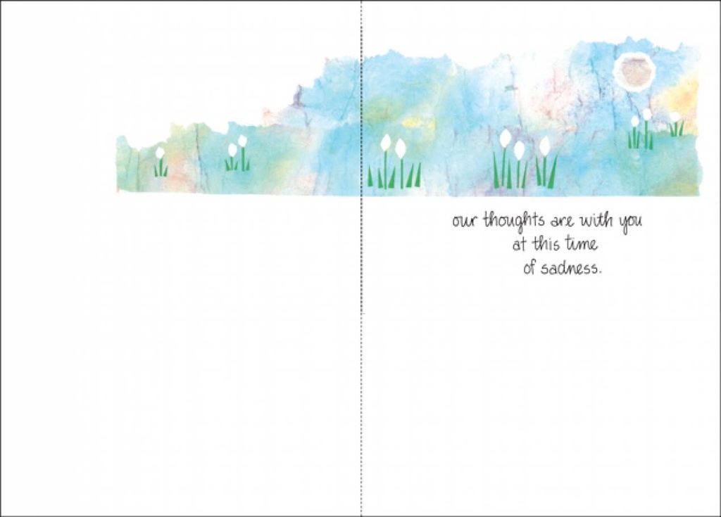 Loving Hearts Sympathy Greeting Card-S243 extra