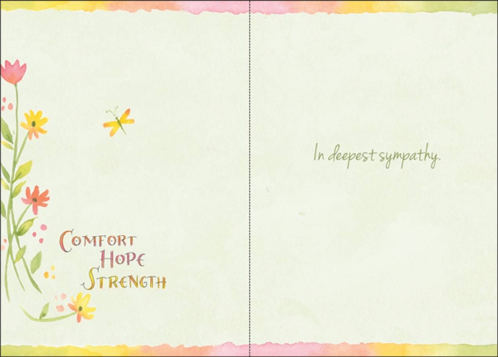 Comfort, Strength, Hope, Sympathy Card-SU215 extra