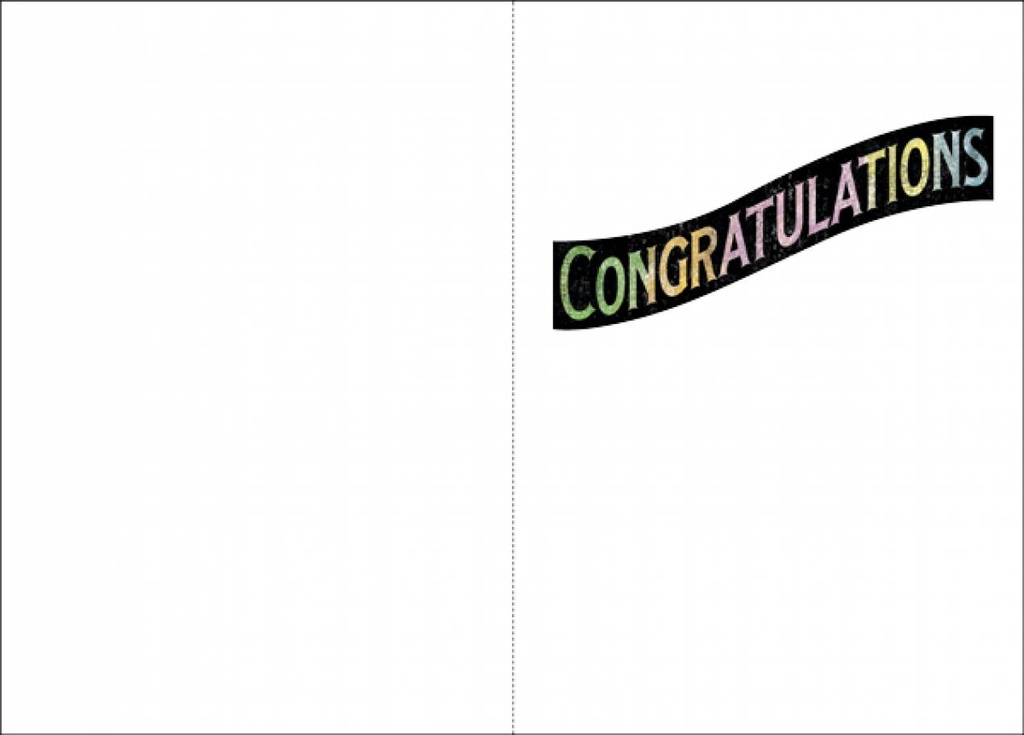Chalkboard Congratulations Card-C9487 extra