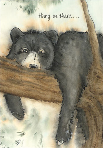 Support Card Bear Illustration extra