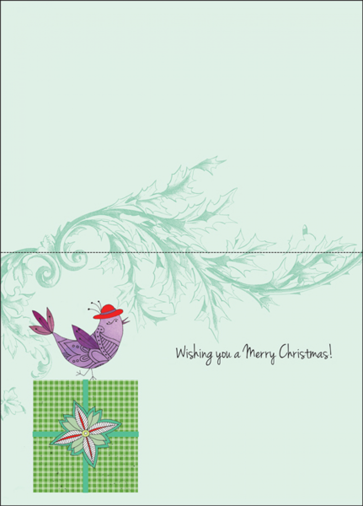 Red Hat Christmas Card, Box of Cards extra