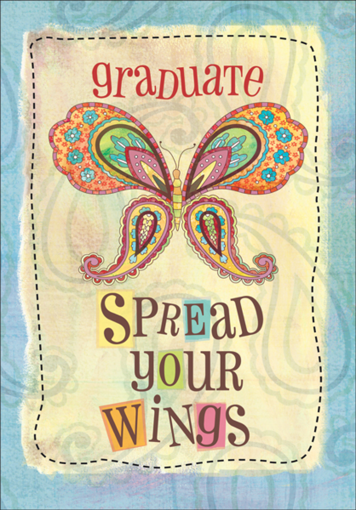 Spread Your Wings Graduation Card extra