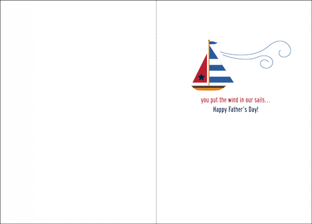 Nautical Father's Day Card extra