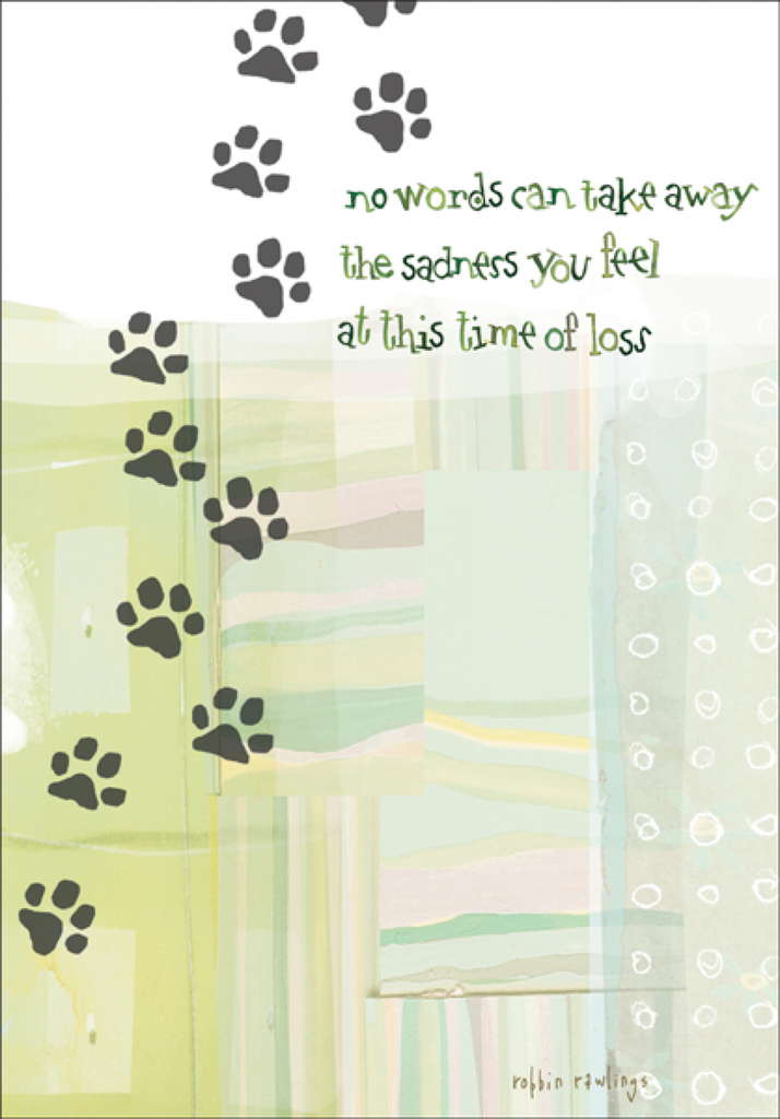 Pet Sympathy Card-PU407 extra