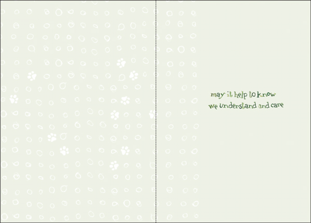 Pet Sympathy Card-PU407 extra