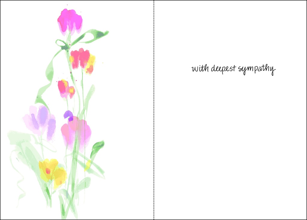 Memories Sympathy Card-SF204 extra