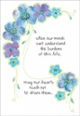 Floral Sympathy Card extra