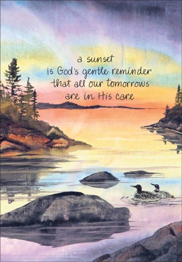 Sunset Encouragement Card-SG227 extra