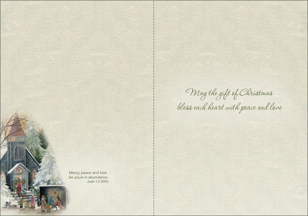 Church and Manger Scene, Box of Cards extra