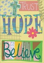 Trust, Hope, Believe Greeting Card-FN405C extra