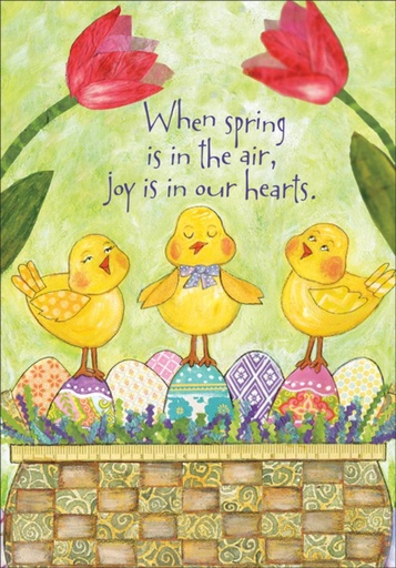 Baby Chicks Easter Card extra
