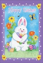 Bunny & Flowers Easter Card extra