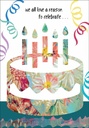 Birthday Cake Confetti Birthday Card extra