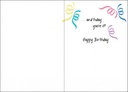 Birthday Cake Confetti Birthday Card extra
