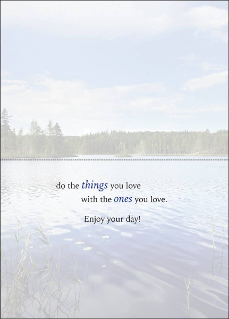 Fishing Father's Day Card extra