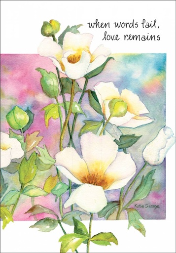 Watercolor Sympathy Card extra