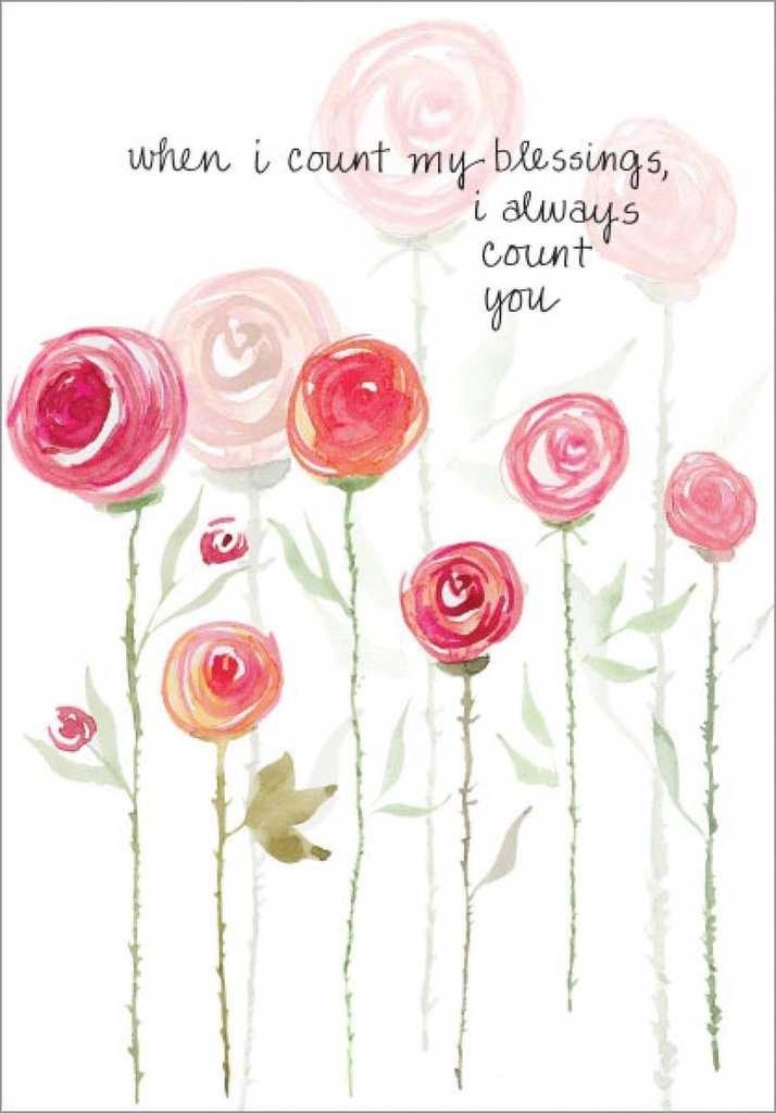 Simple Roses Birthday Card extra