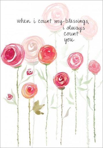 Simple Roses Birthday Card extra