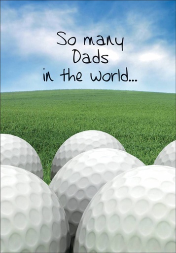 Golf Father's Day Card extra