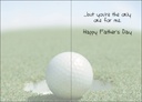 Golf Father's Day Card extra