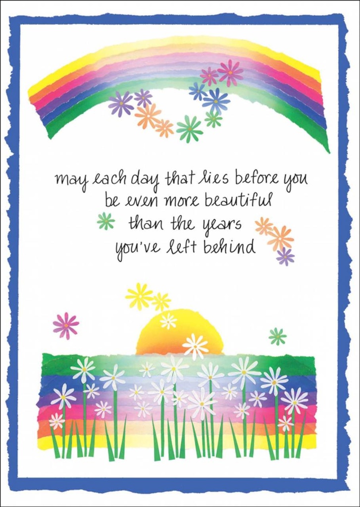 Rainbow Birthday Card extra