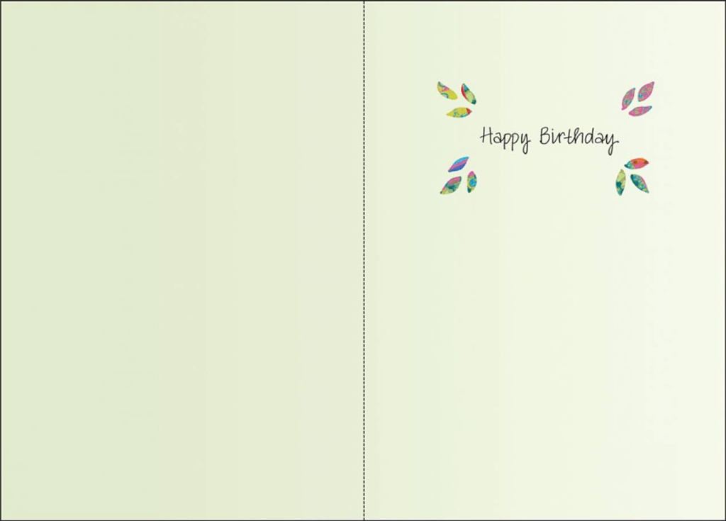 Colorful Tree Birthday Card-BN104 extra