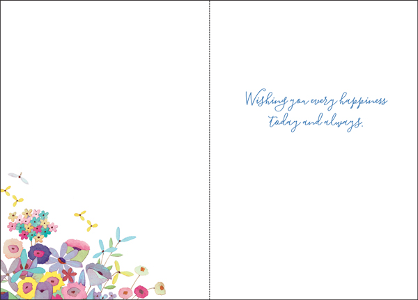 Bouquet of Flowers Birthday Card-BU156 extra