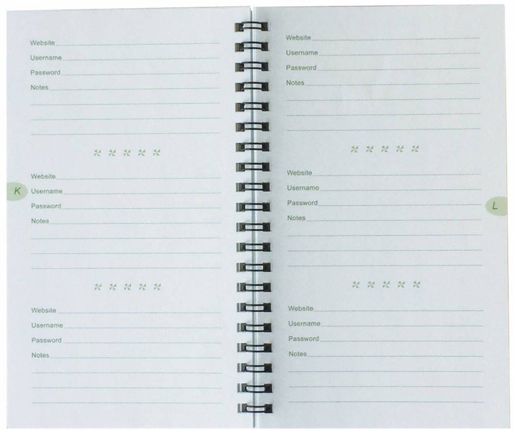 A Password Organizer-PWB04 extra