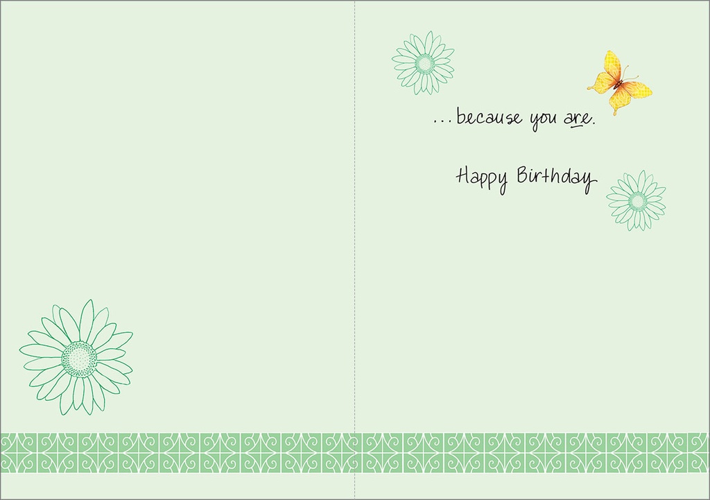 Feeling Special Birthday Card extra