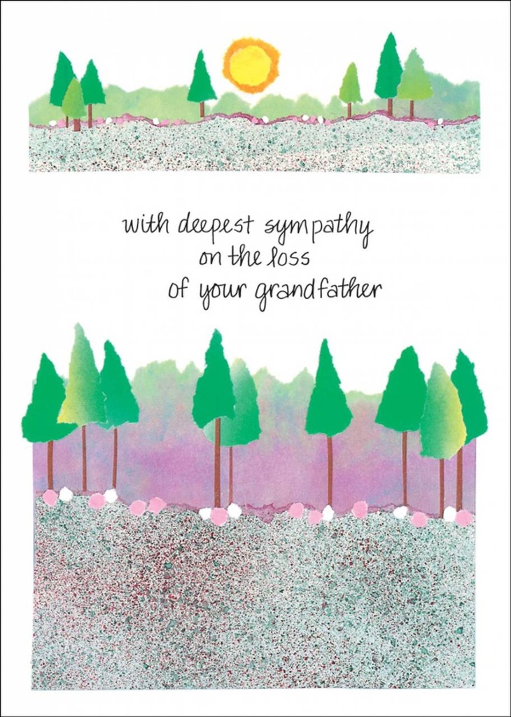 Grandpa Sympathy Card-S218 extra