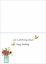 Mason Jar Floral Birthday Card extra