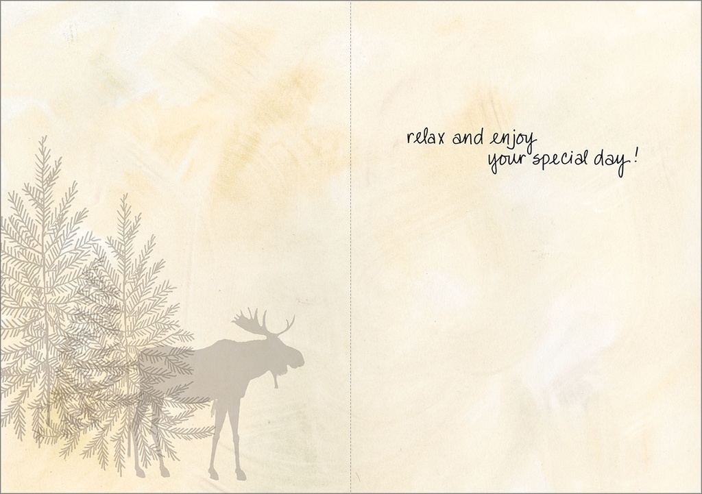 Mountain Cabin Birthday Card extra