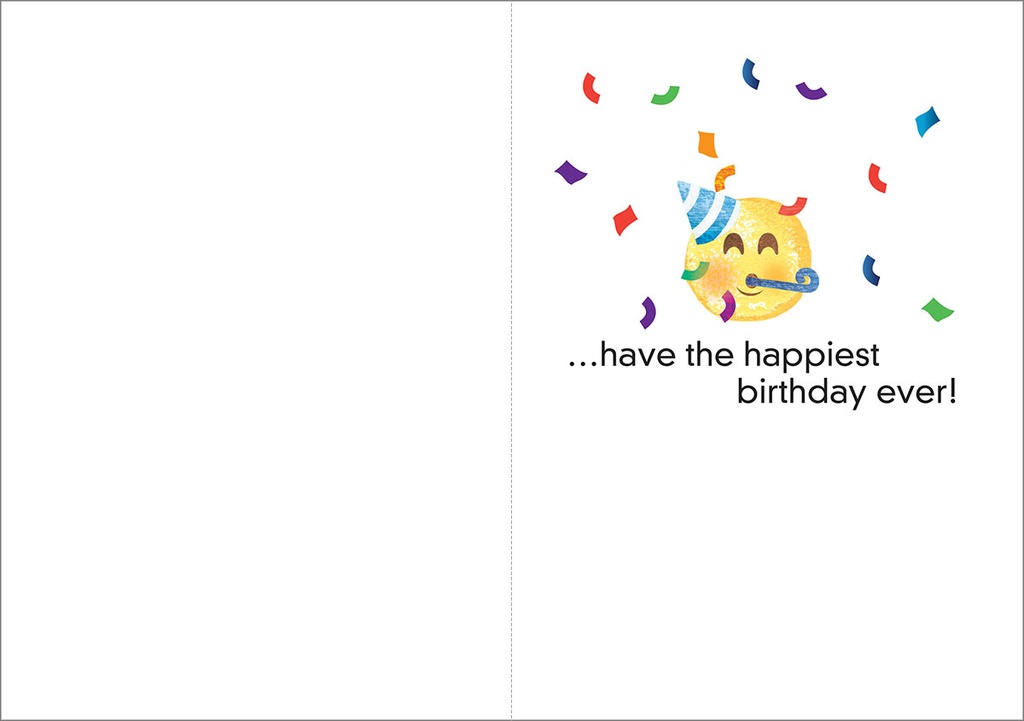 Emojis Birthday Card extra