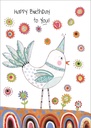 Bird Illustration Birthday Card extra