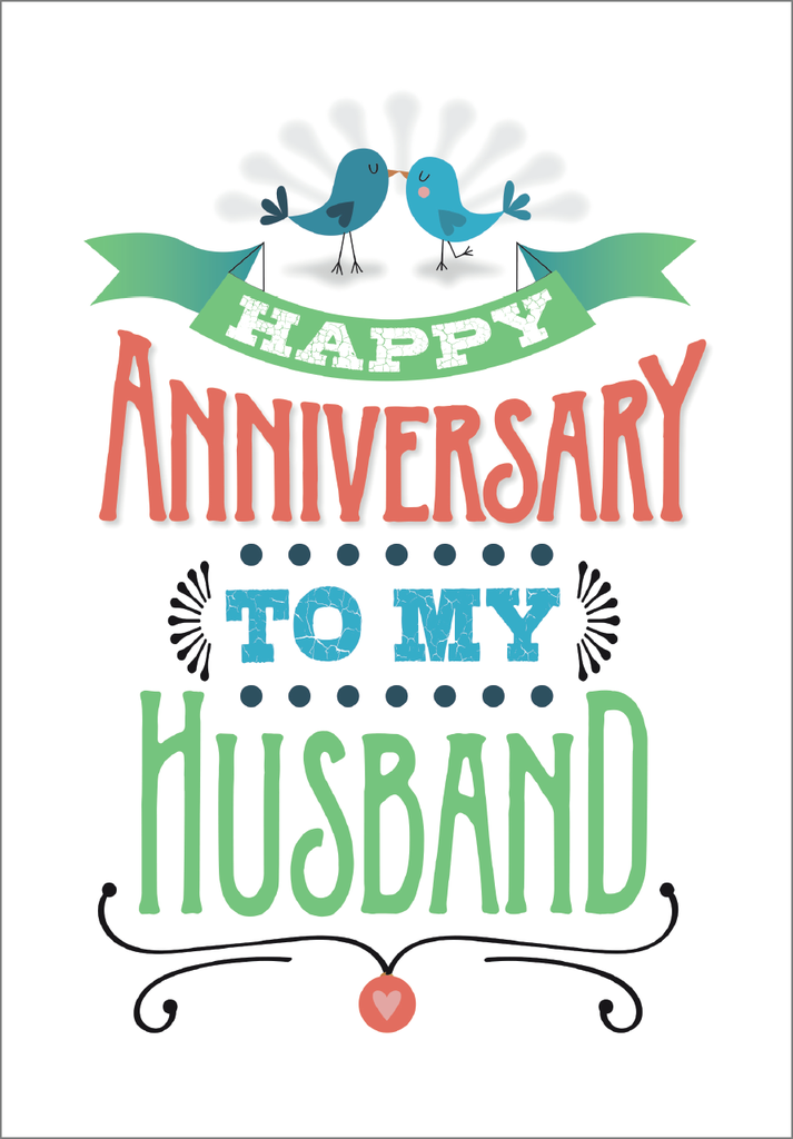 Anniversary to Husband Greeting Card-A9479 extra