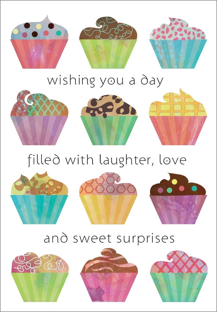 Cupcake Birthday Card extra